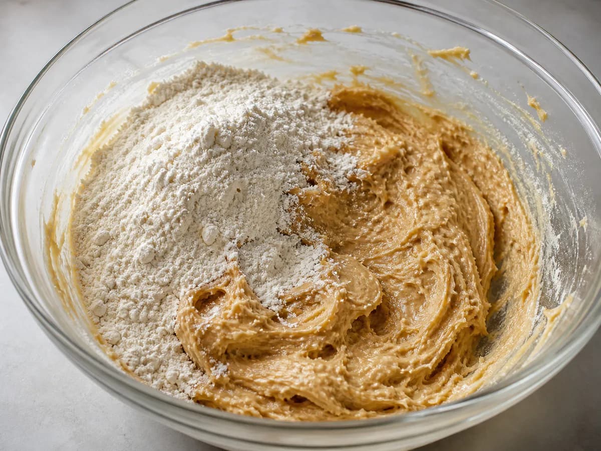 Preparação de Cookies de Açúcar Mascavado e Frutos Secos durante a confeção