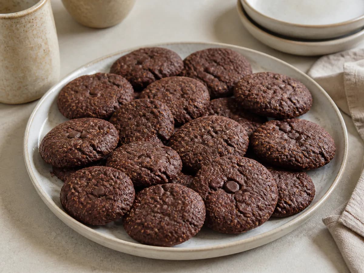 Bolachas Veggie de Abacate e Cacau