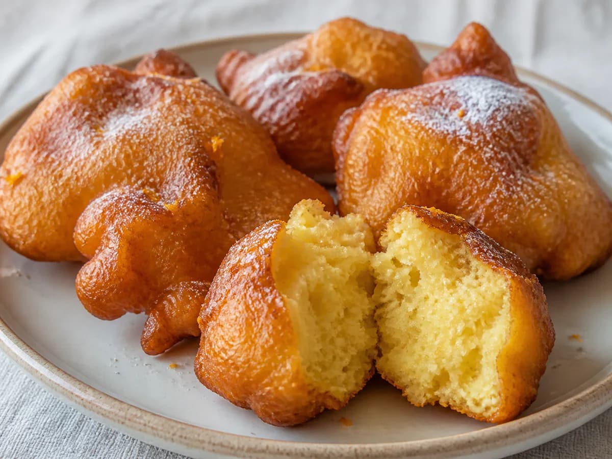 Pormenor de uma porção de Coscorões de Laranja