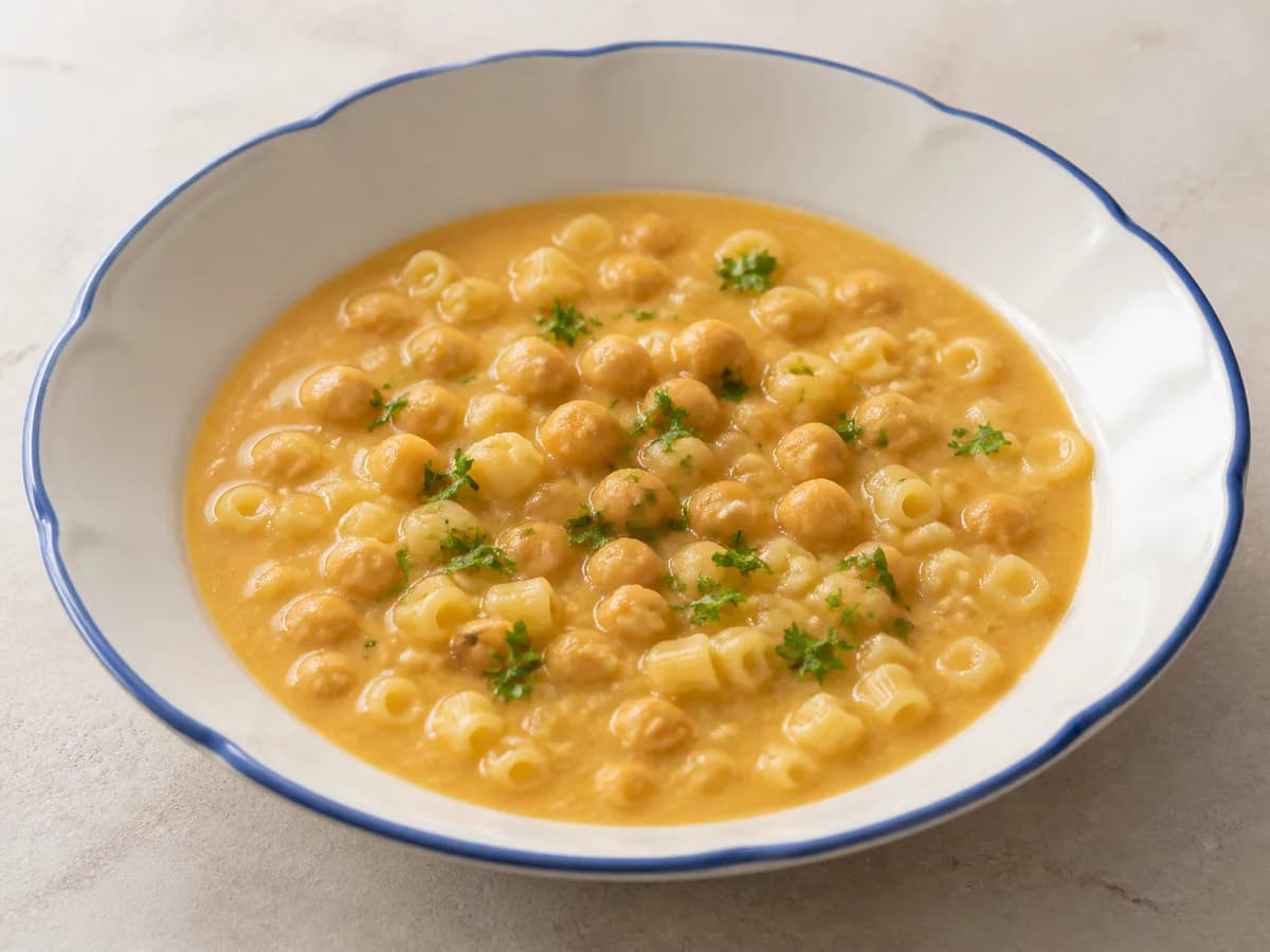 Creme de Grão com Massinha