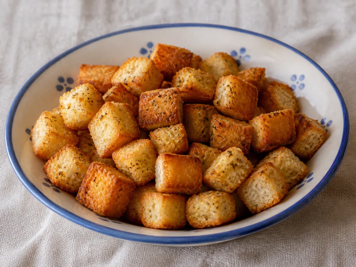 Croutons de Alho com Orégãos