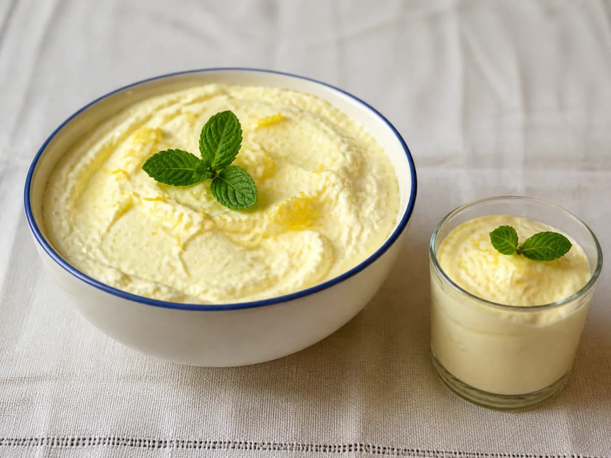 Mousse de Limão com Natas