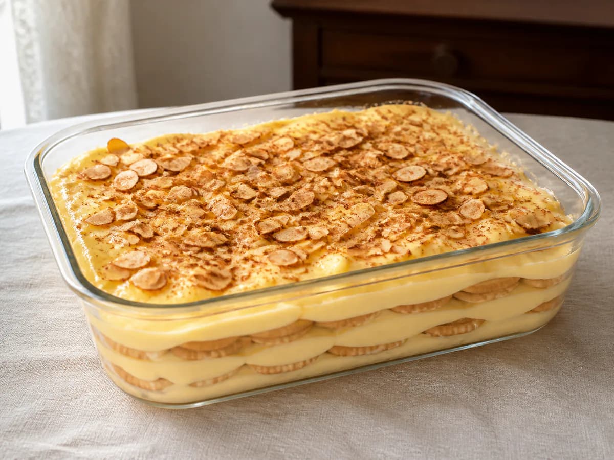 Doce de Bolacha, Creme de Gemas e Amêndoa