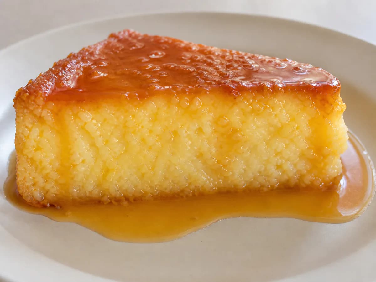 Pormenor de uma porção de Doce Tentação de Coco