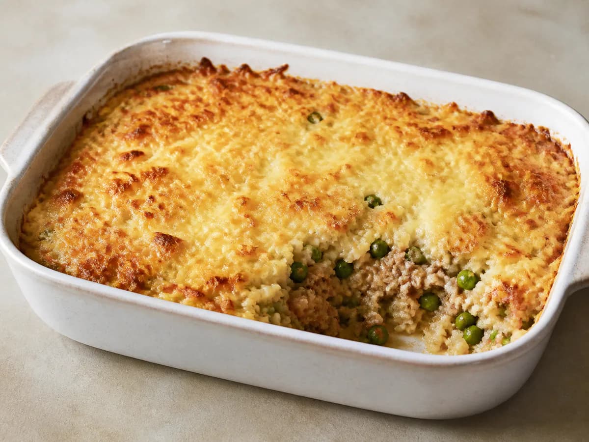 Empadão de Arroz com Carne