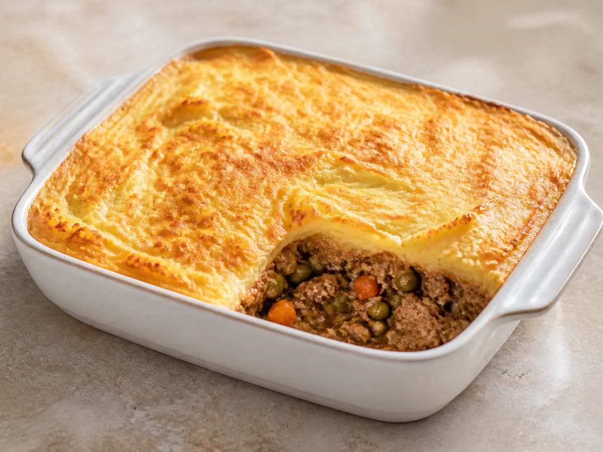 Empadão de Carne com Ervilhas e Vinho do Porto