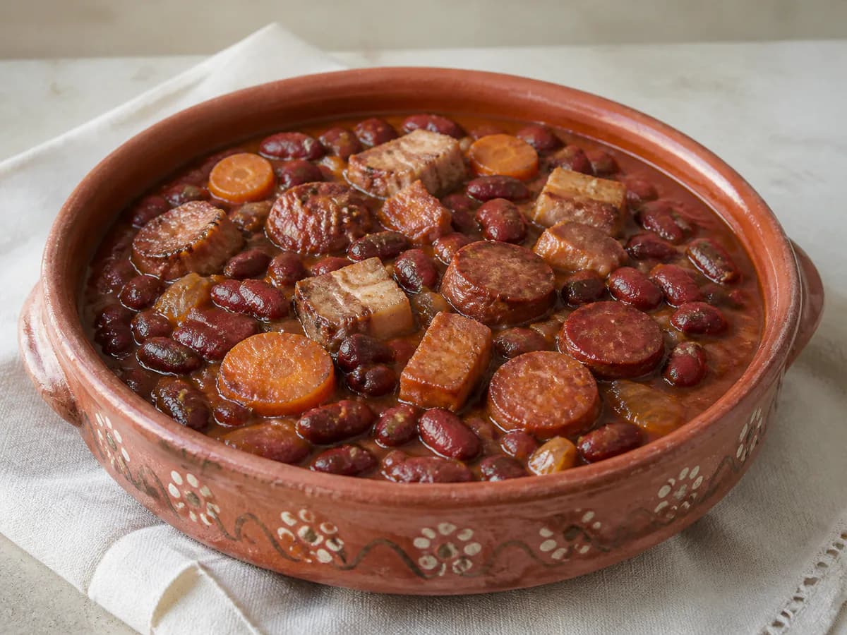 Feijoada de Feijão Encarnado com Enchidos