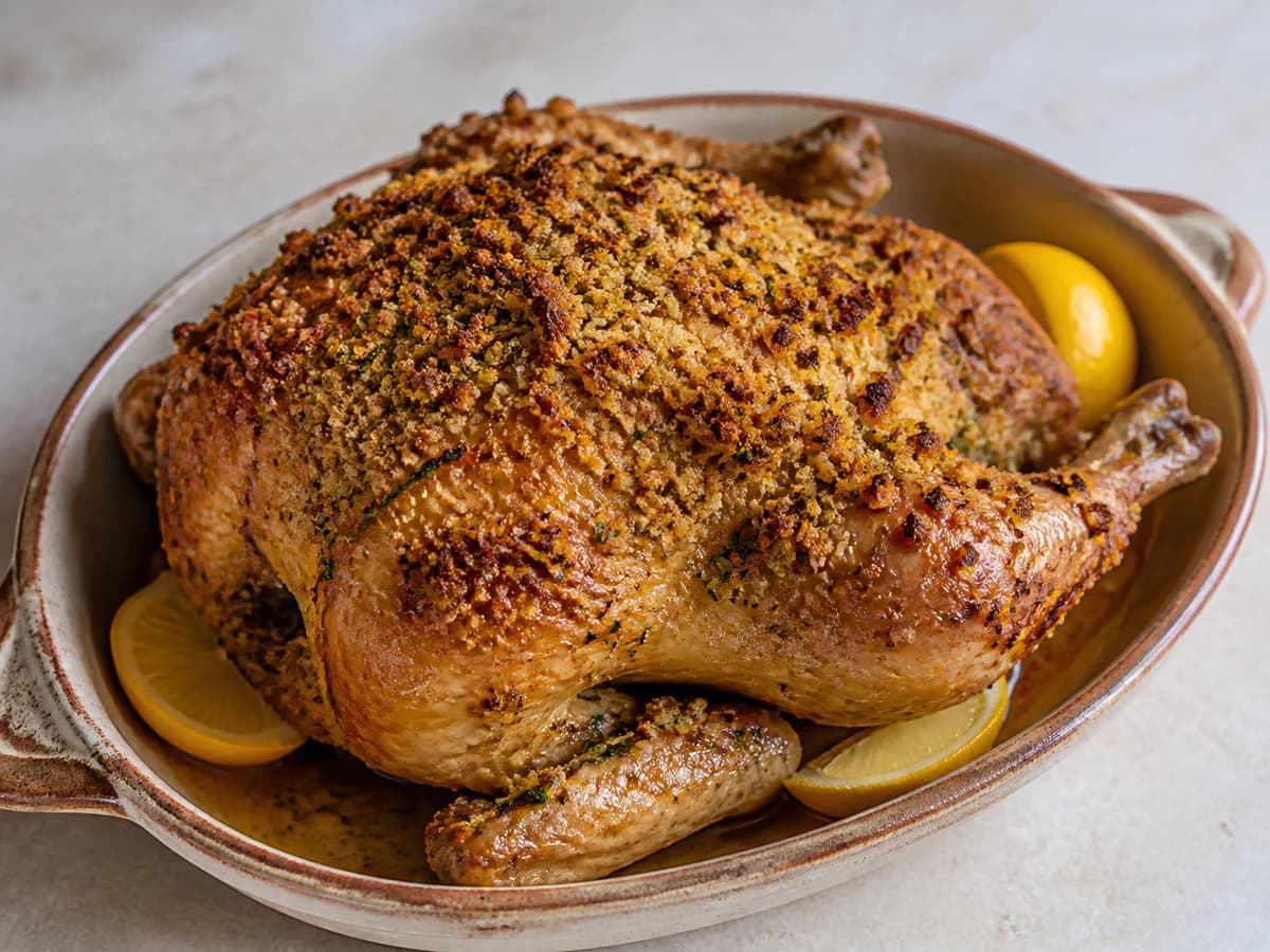 Frango Assado Com Crosta de Citrinos