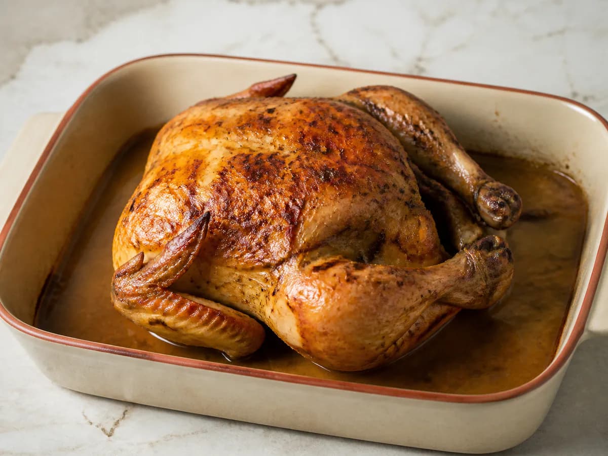 Frango Assado com Cominhos, Orégãos e Louro