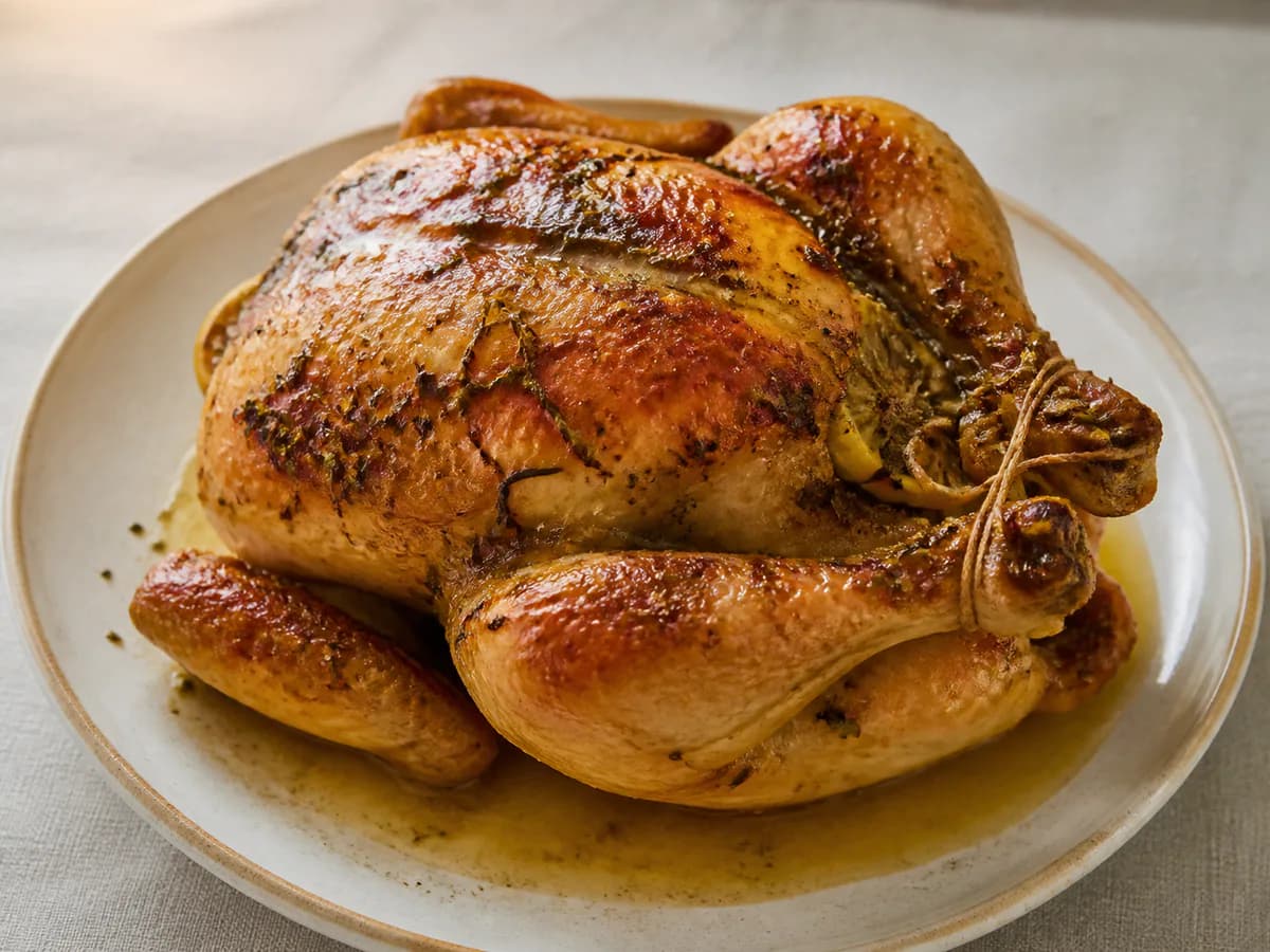 Frango Assado no Forno com Orégãos