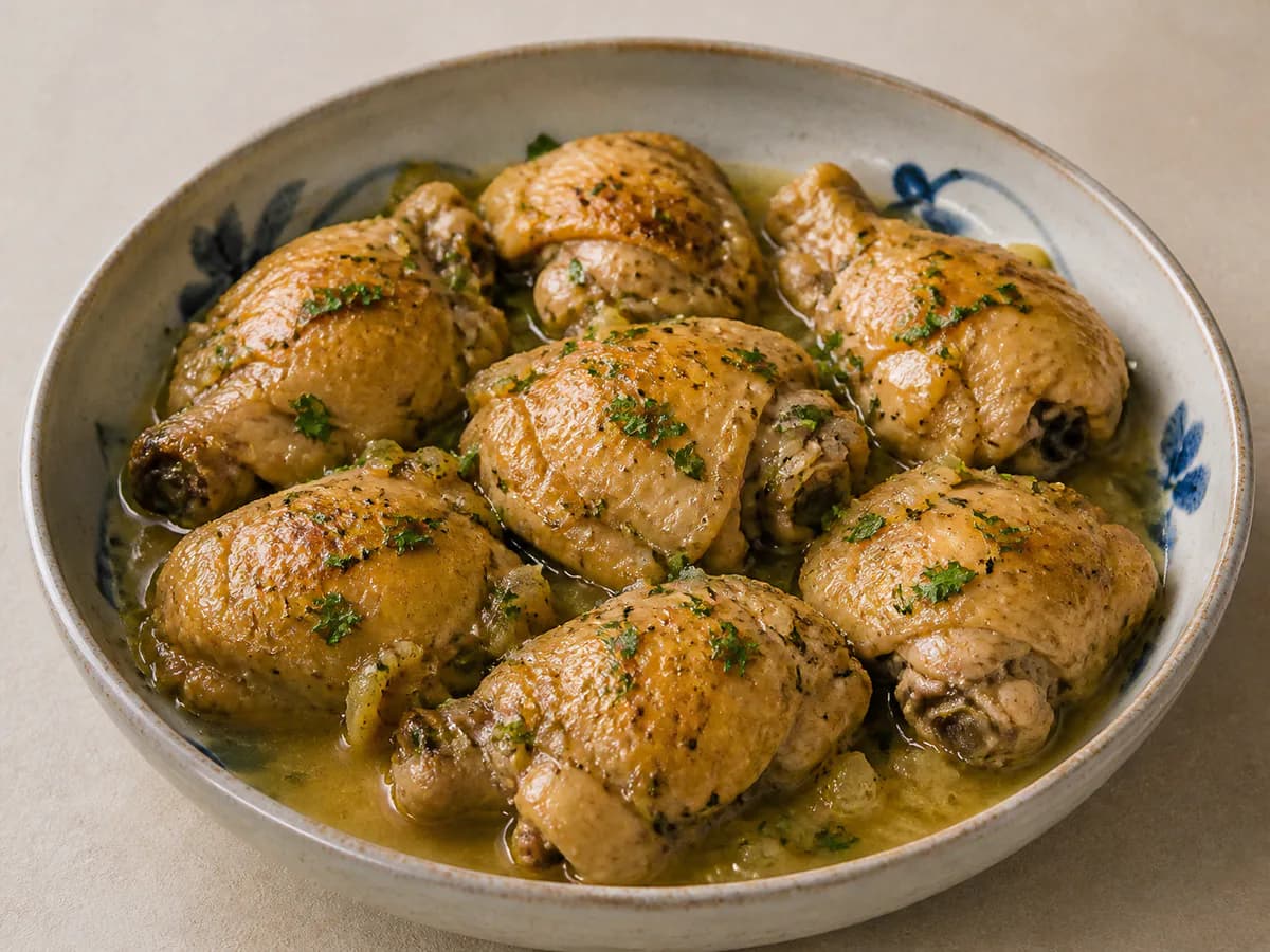 Frango em Vinho Branco Aromático