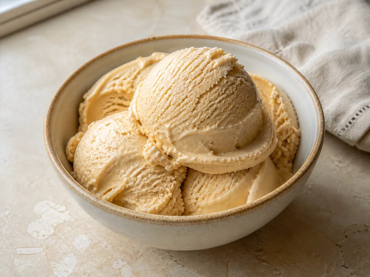 Gelado de Amendoim Cremoso