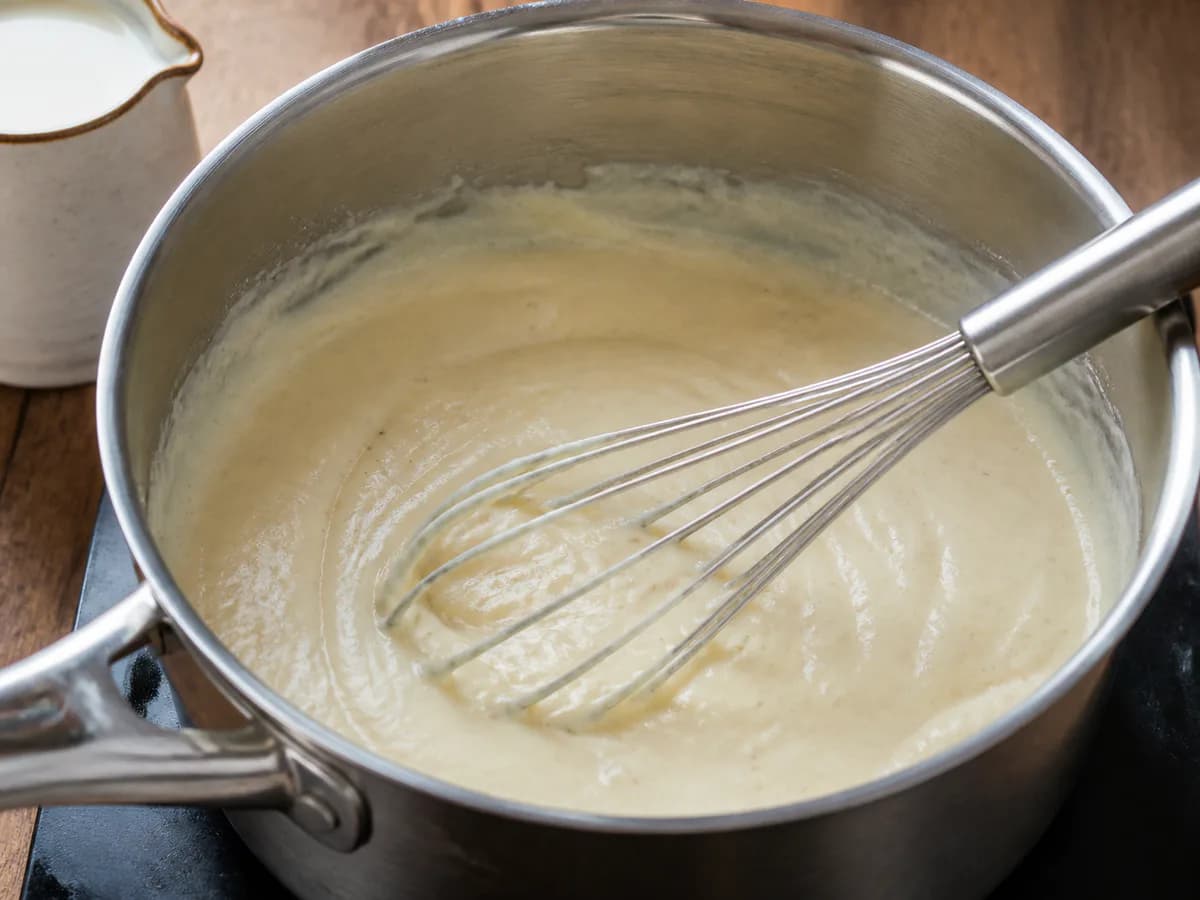 Preparação de Gratinado de Legumes Cremoso durante a confeção