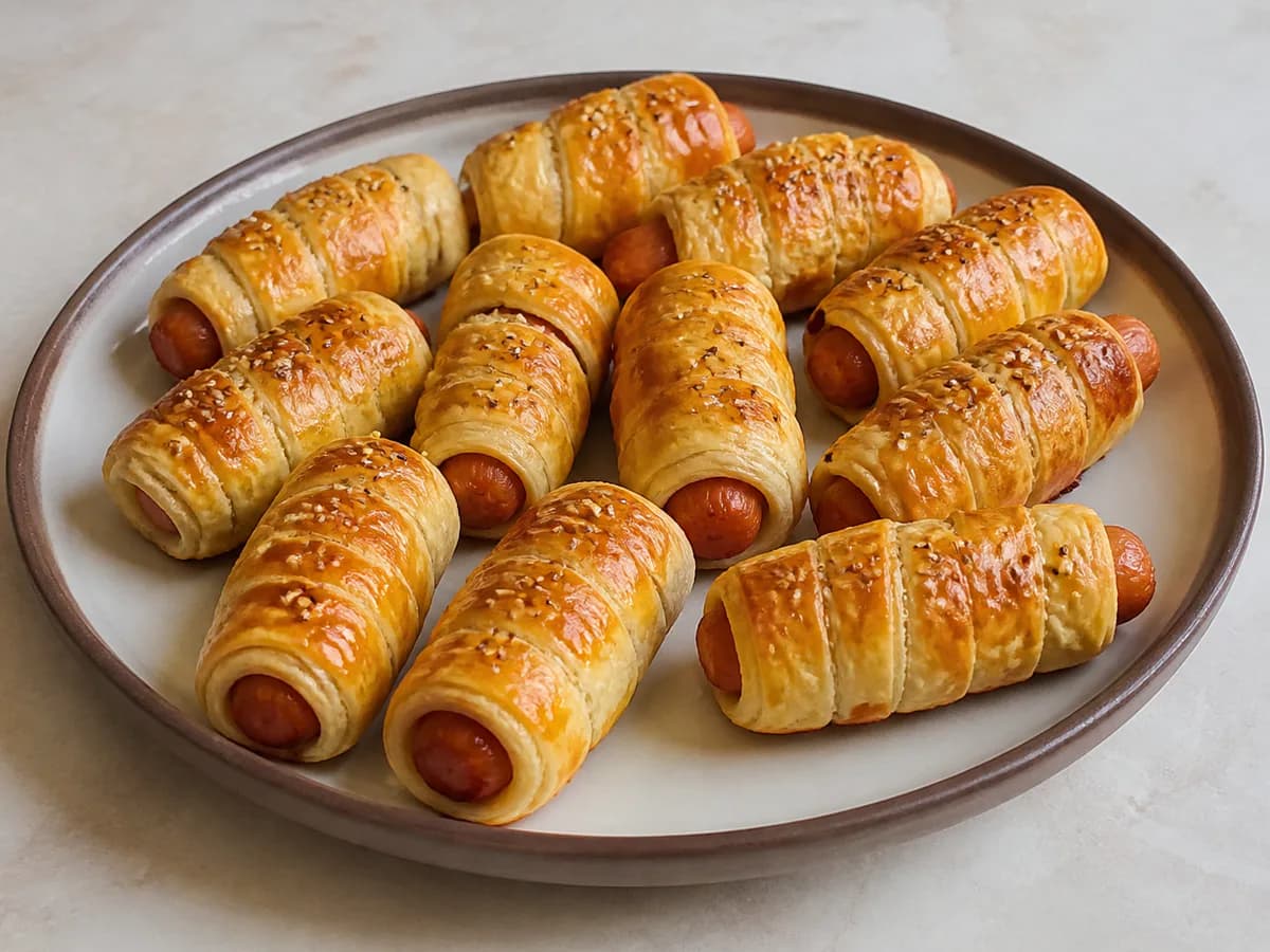 Lagartas de Salsicha à Portuguesa
