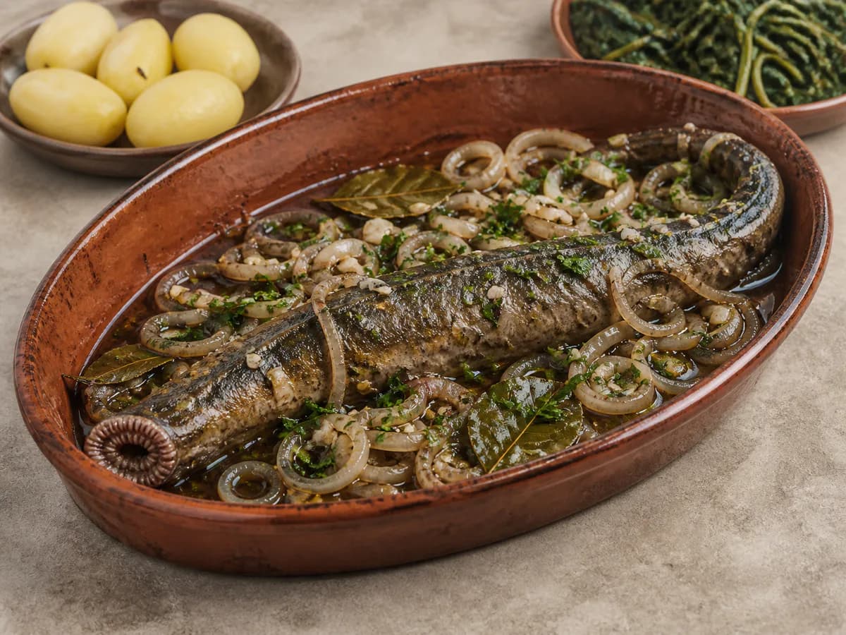 Lampreia Assada à Minhota