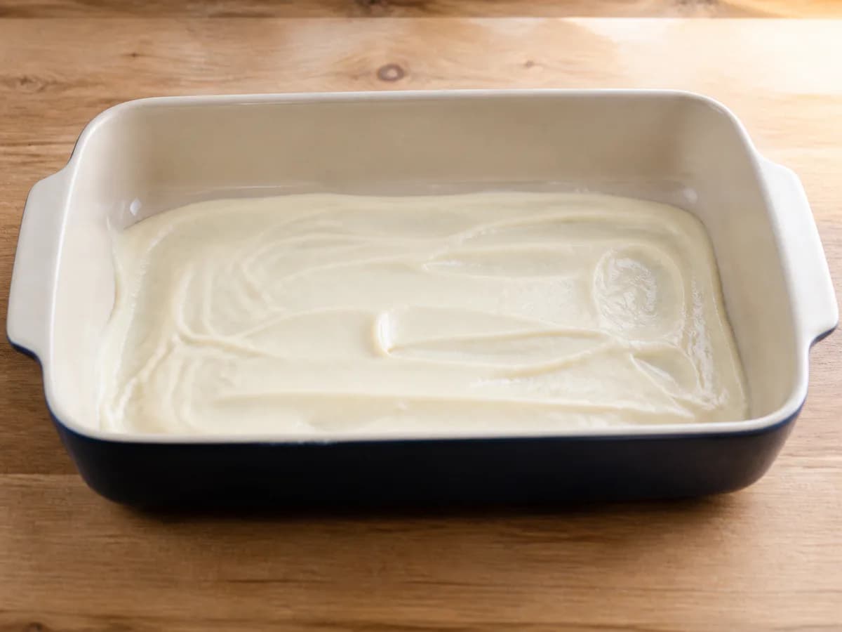 Preparação de Lasanha de Salmão Fresco e Espinafres durante a confeção