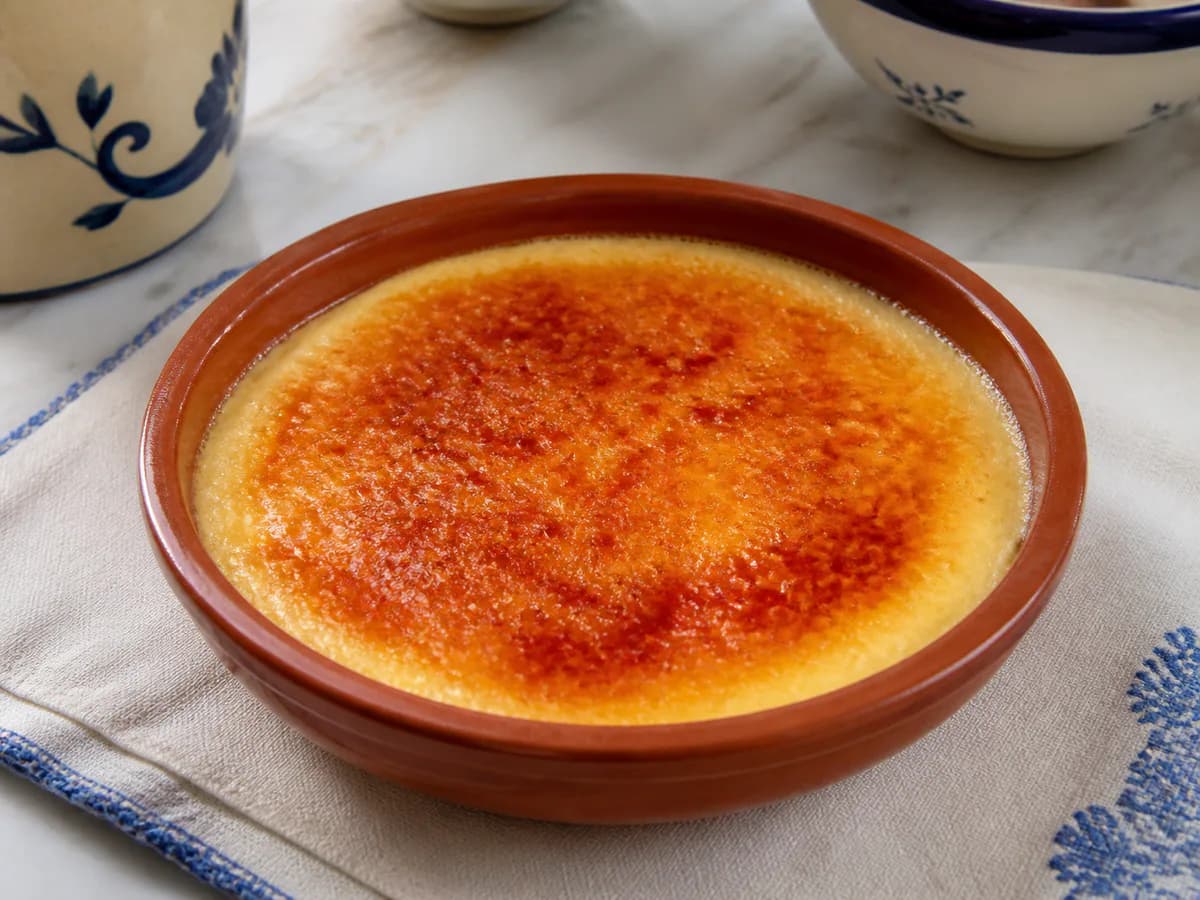 Leite-Creme Queimado com 250 g de Açúcar