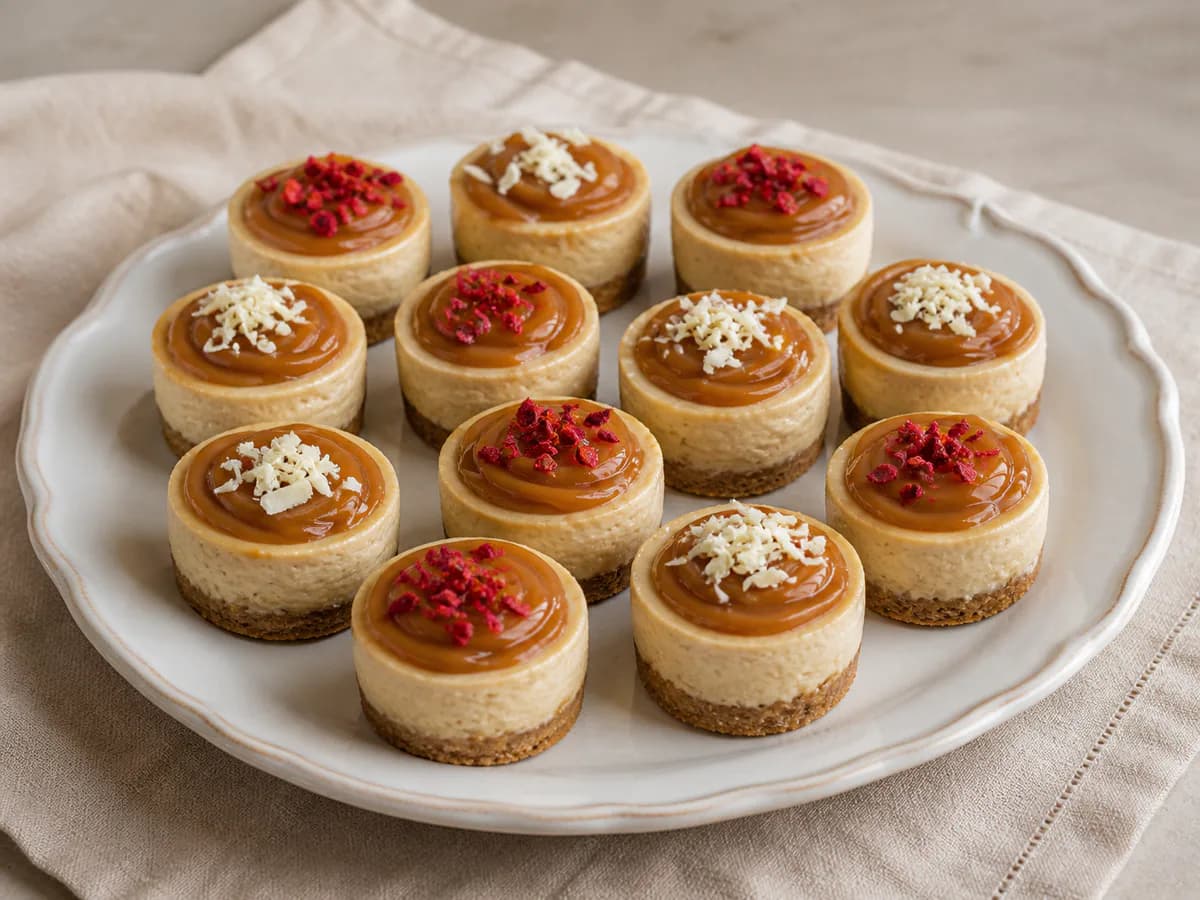 Mini Cheesecakes de Doce de Leite