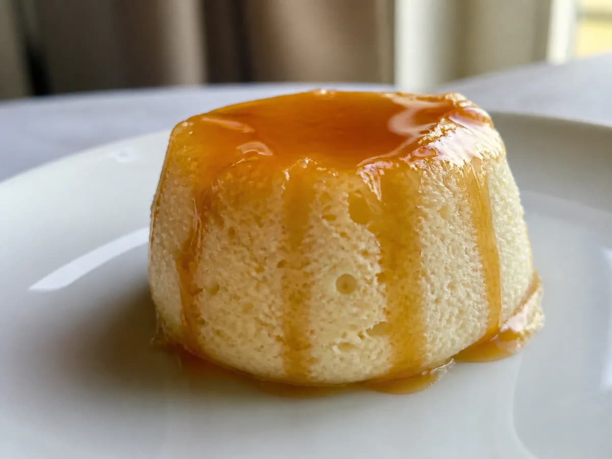 Pormenor de uma porção de Mini Molotofs de Caramelo