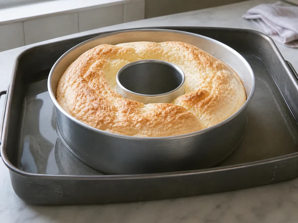 Preparação de Molotof de Laranja com Doce de Ovos durante a confeção