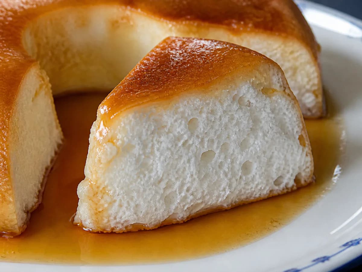Pormenor de uma porção de Molotof de Natal Sem Forno Sai Sempre Bem
