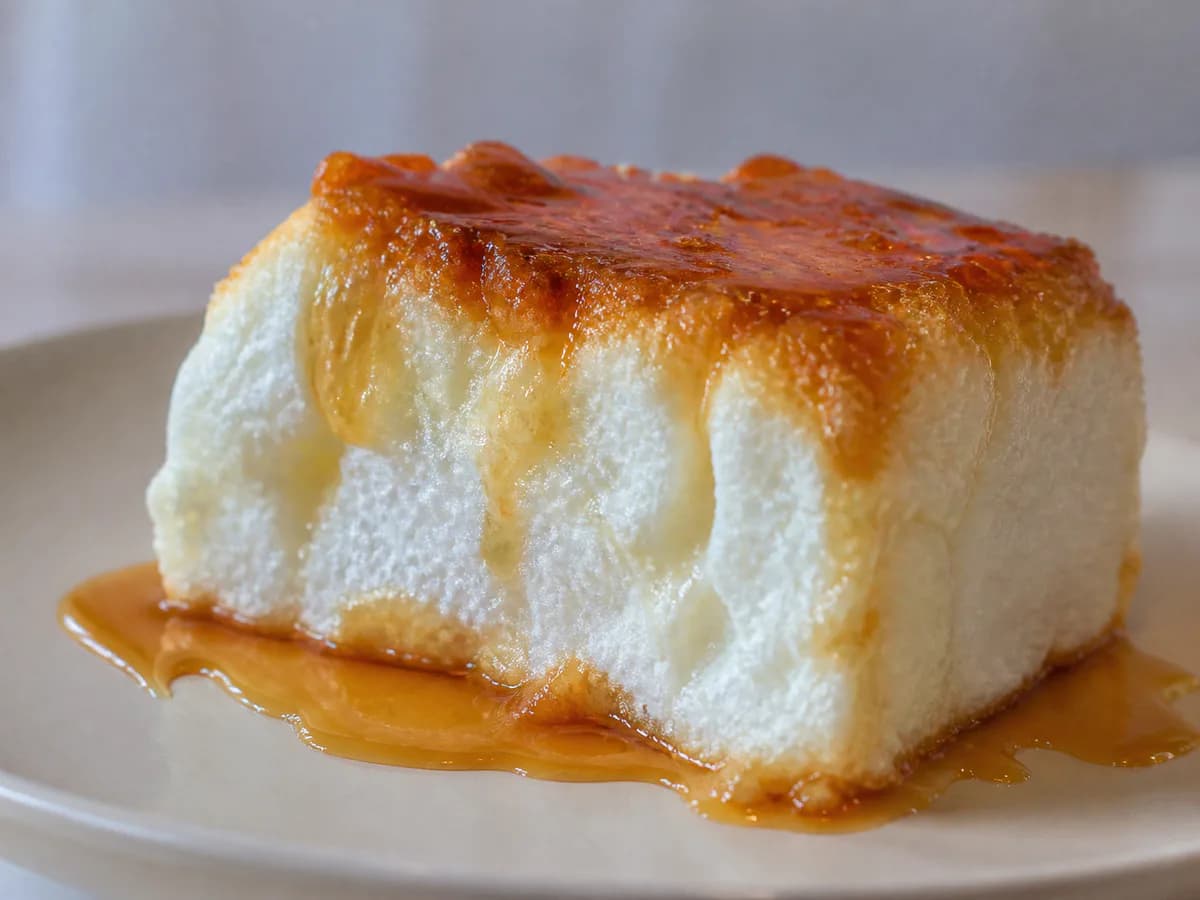 Pormenor de uma porção de Molotof Delicioso
