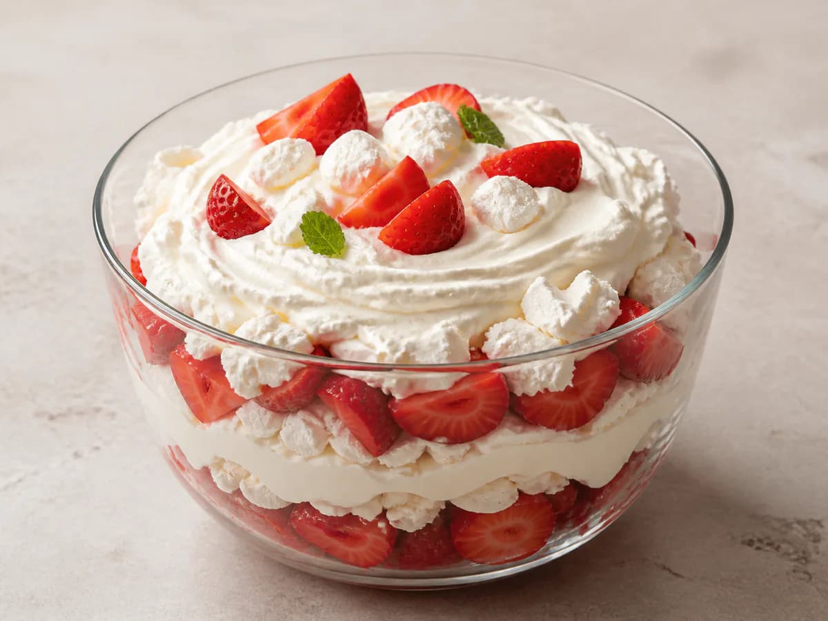 Morangos com Chantilly e Suspiros