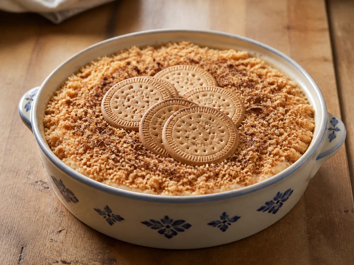 Mousse de Bolacha Maria