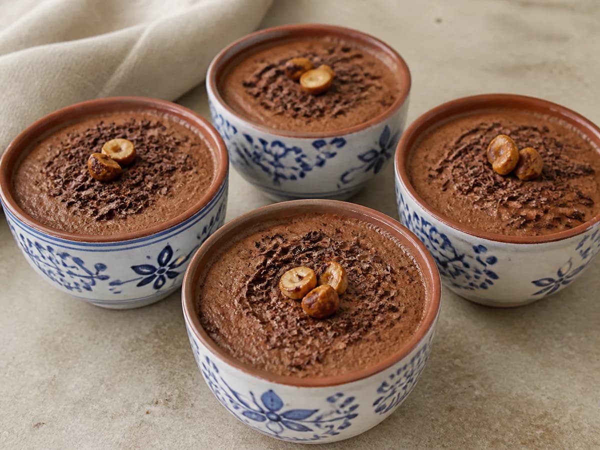 Mousse de Castanhas e Chocolate