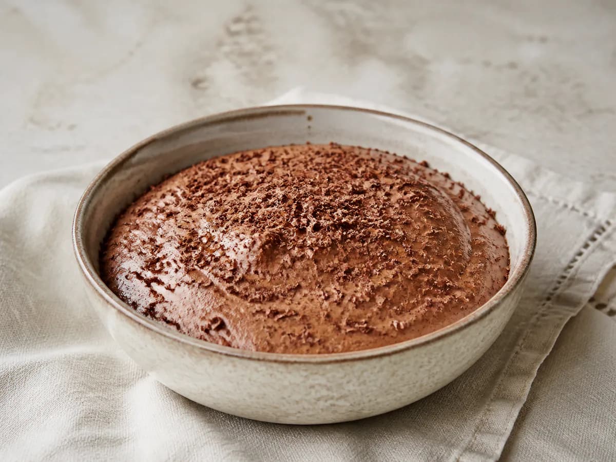 Mousse de Chocolate e Natas