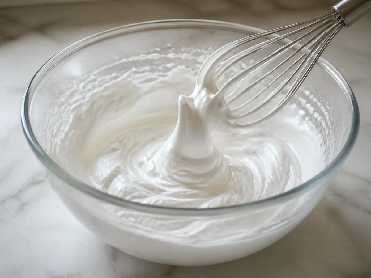 Preparação de Mousse de Lima Refrescante durante a confeção