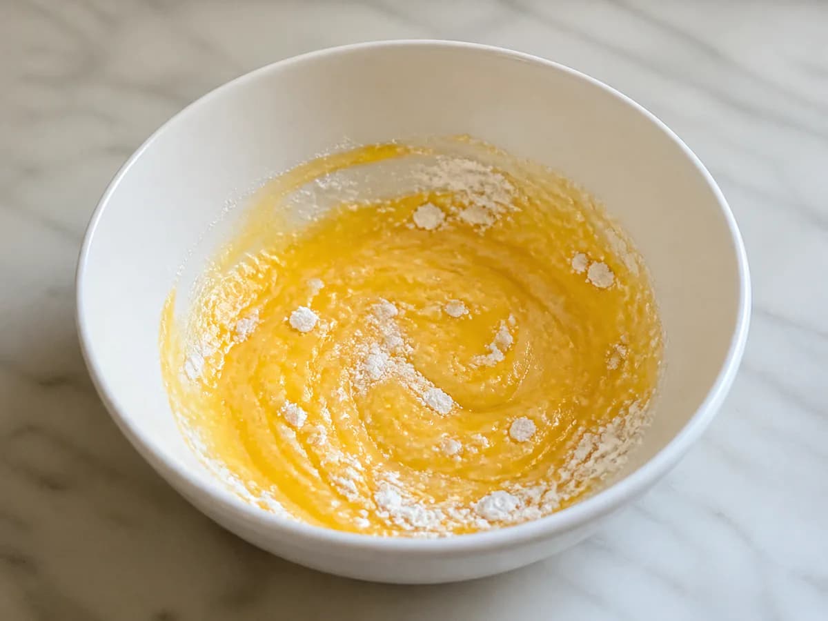 Preparação de Mousse de Frutos Vermelhos durante a confeção