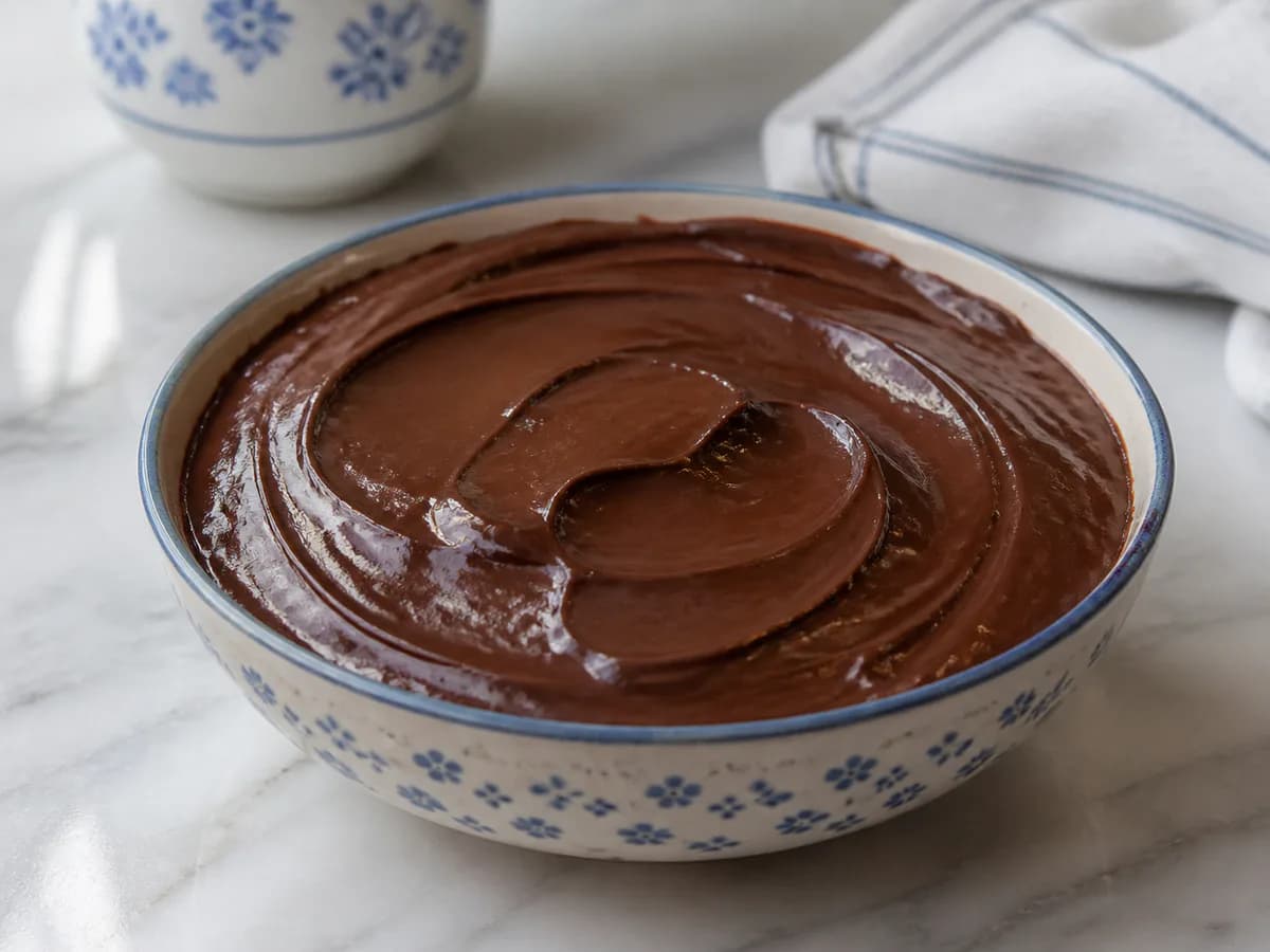 Creme Frio de Chocolate com Três Ingredientes