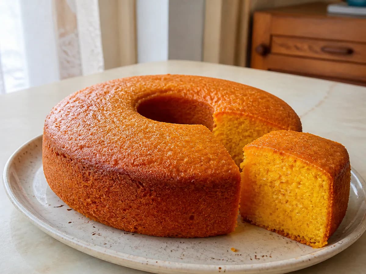Bolo de Cenoura Rápido no Liquidificador