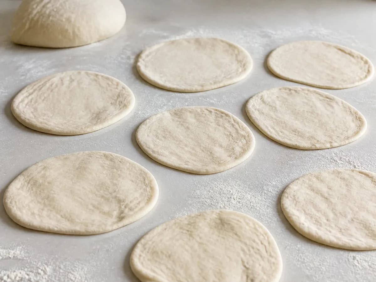 Preparação de Pãozinho com Chouriço Muito Fáceis de Fazer durante a confeção