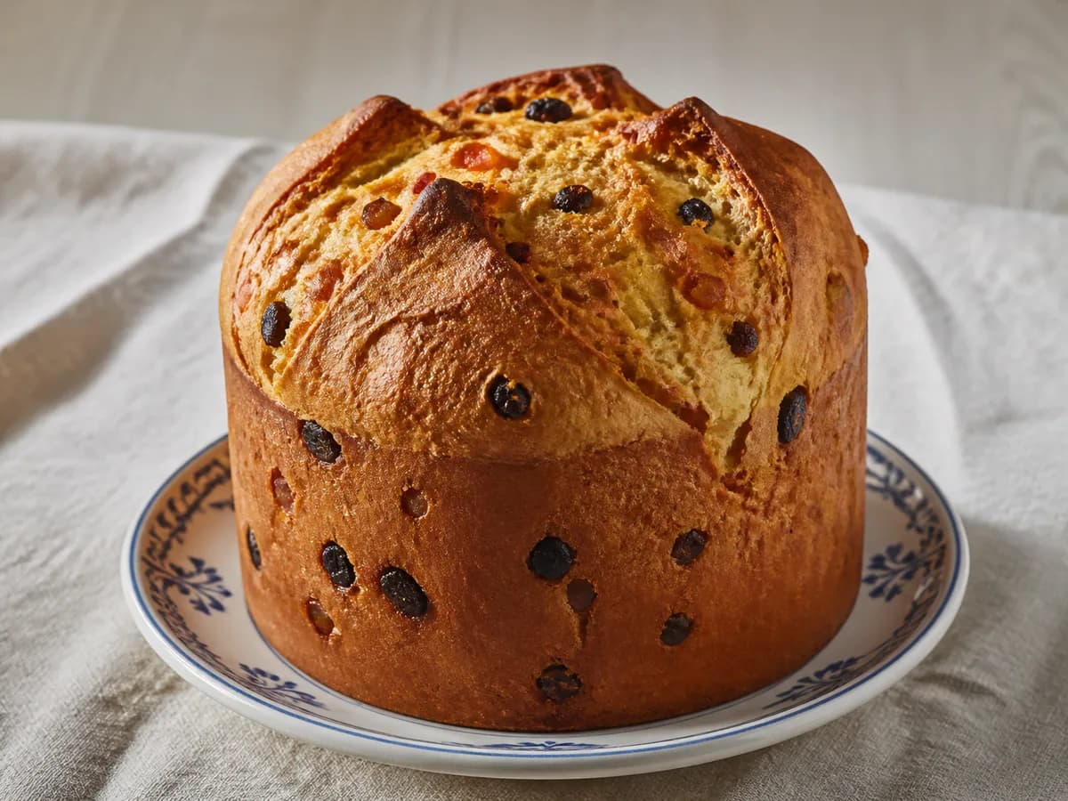 Panetone Com Frutas Cristalizadas e Passas