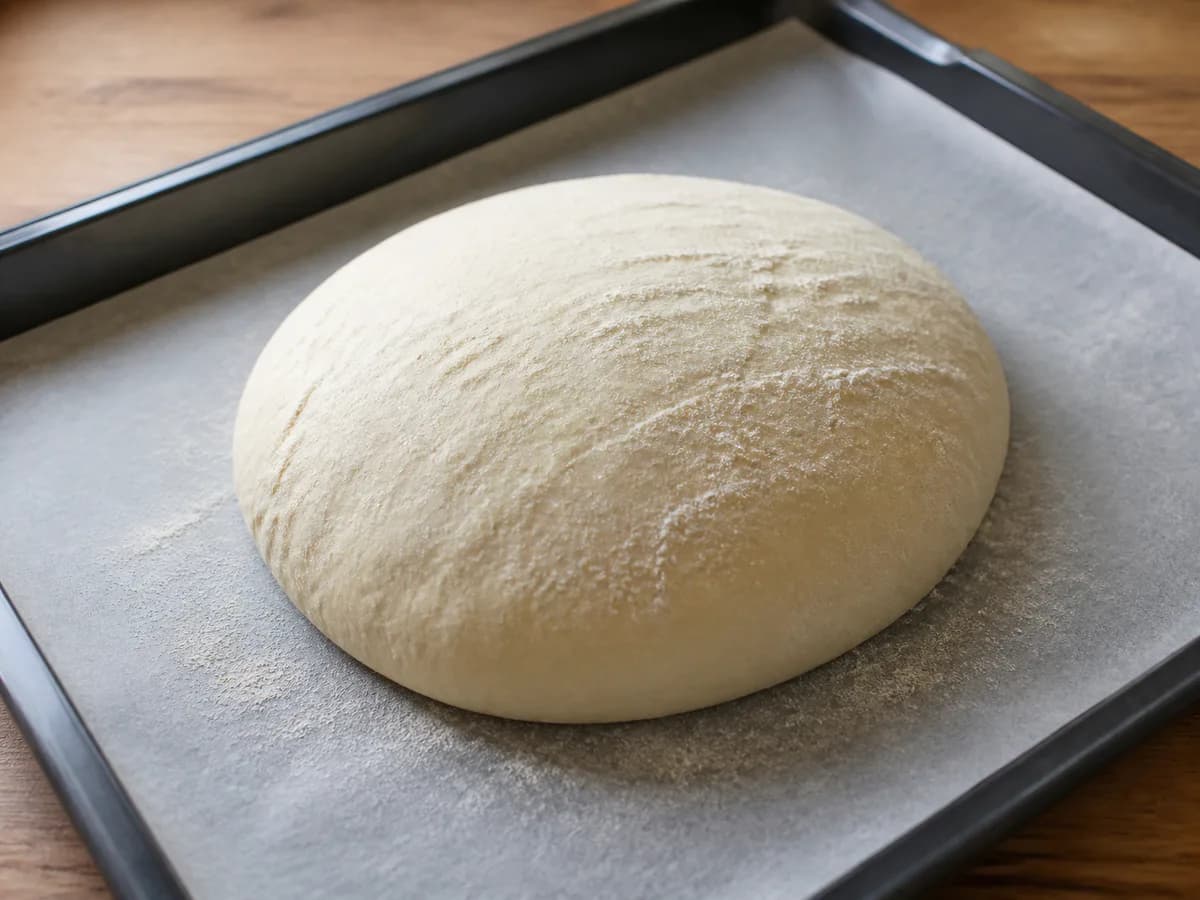 Preparação de Pão Caseiro Fácil durante a confeção