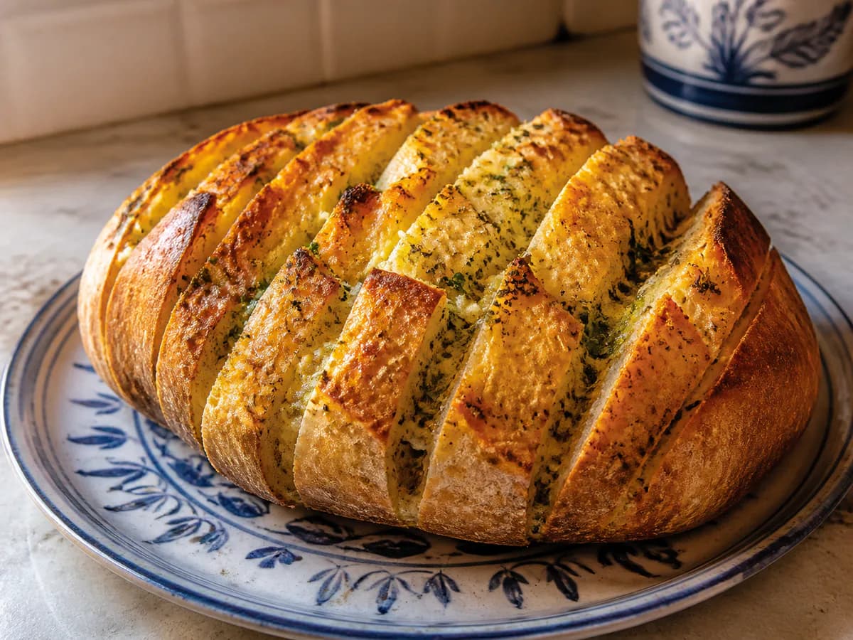 Pão de Alho e Orégãos Caseiro