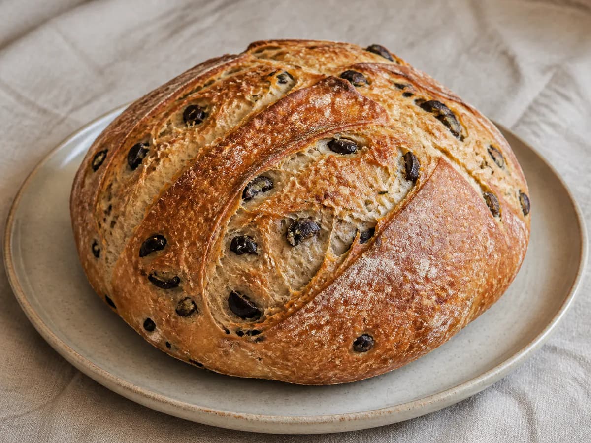 Pão de Azeitonas Caseiro