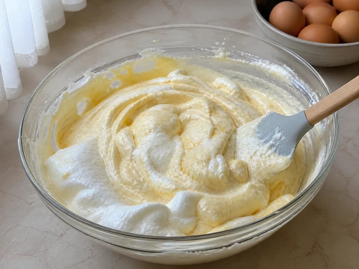 Preparação de Pão de Ló da Zona de Margaride durante a confeção