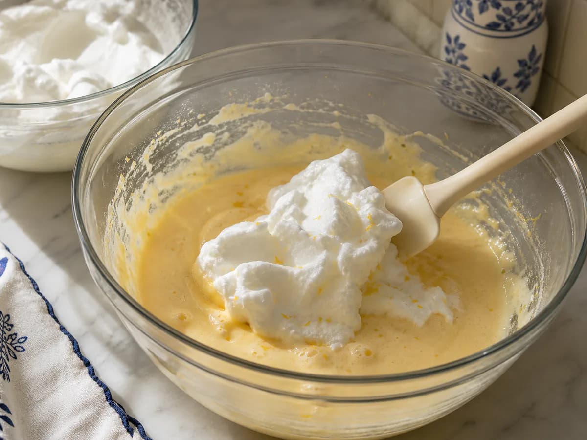 Preparação de Pão de Ló de Vizela durante a confeção