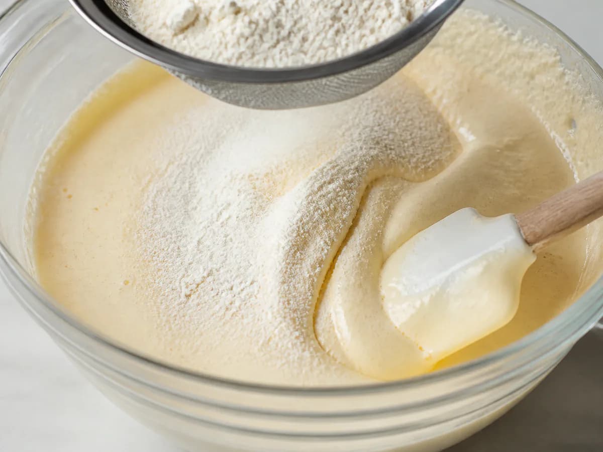 Preparação de Pão de Ló Fofinho e Húmido durante a confeção