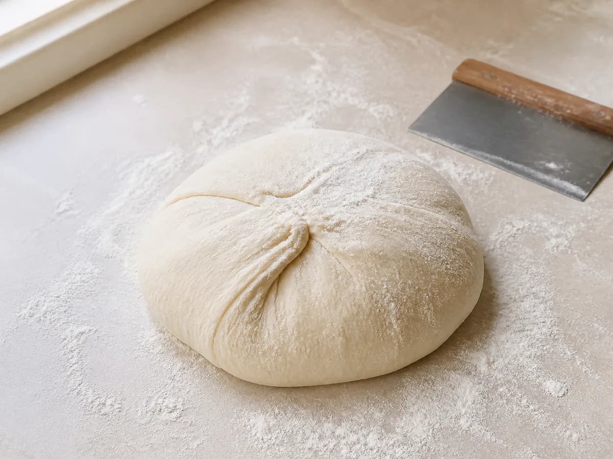 Preparação de Pão Maravilha Bimby durante a confeção