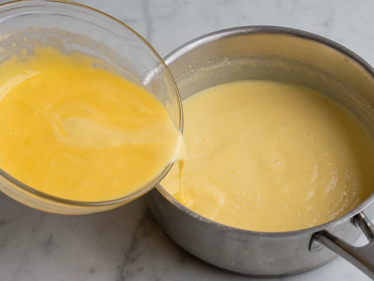 Preparação de Pastéis de Belém - A Receita Secreta durante a confeção