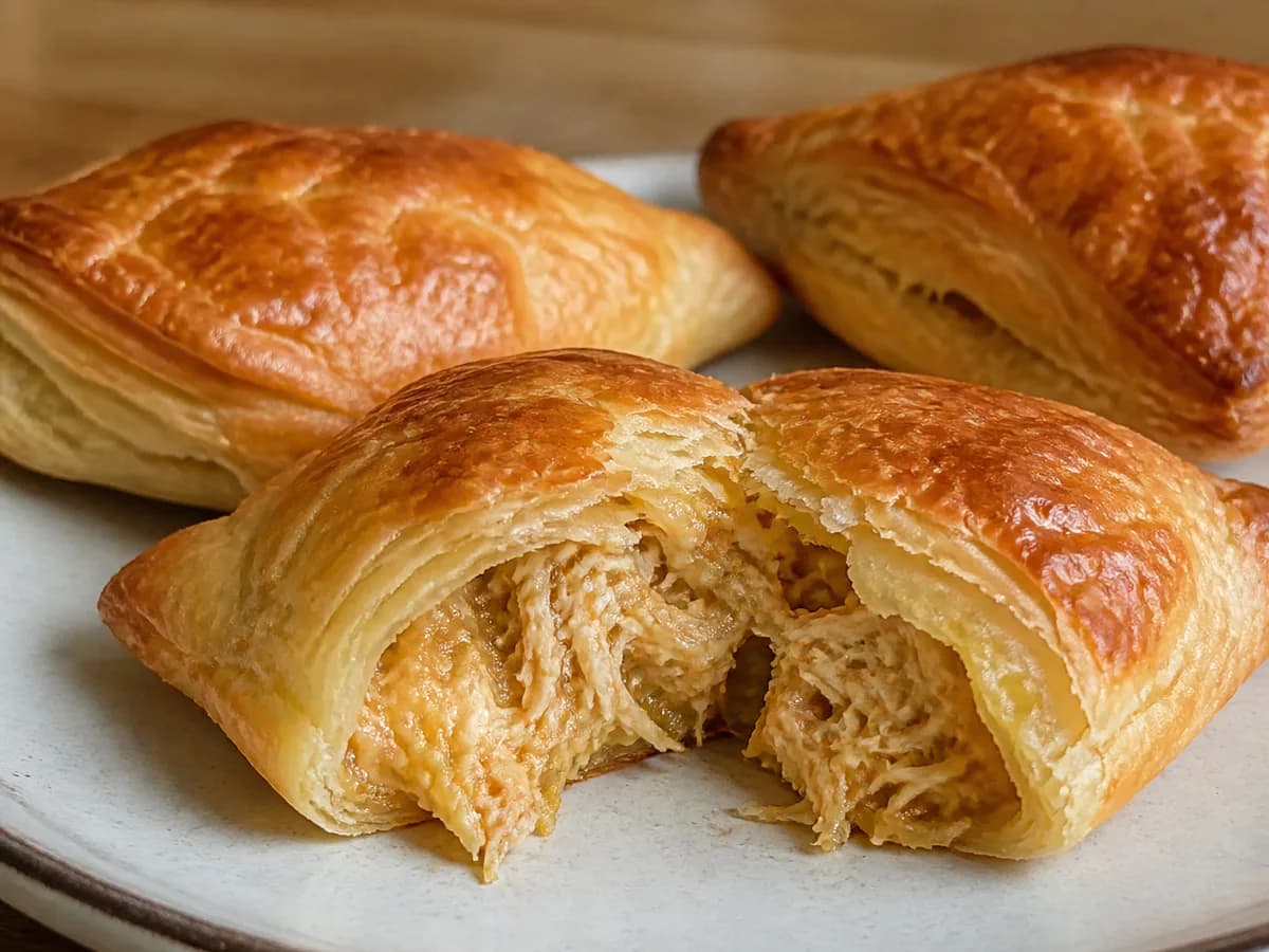 Pormenor de uma porção de Pastéis de Frango