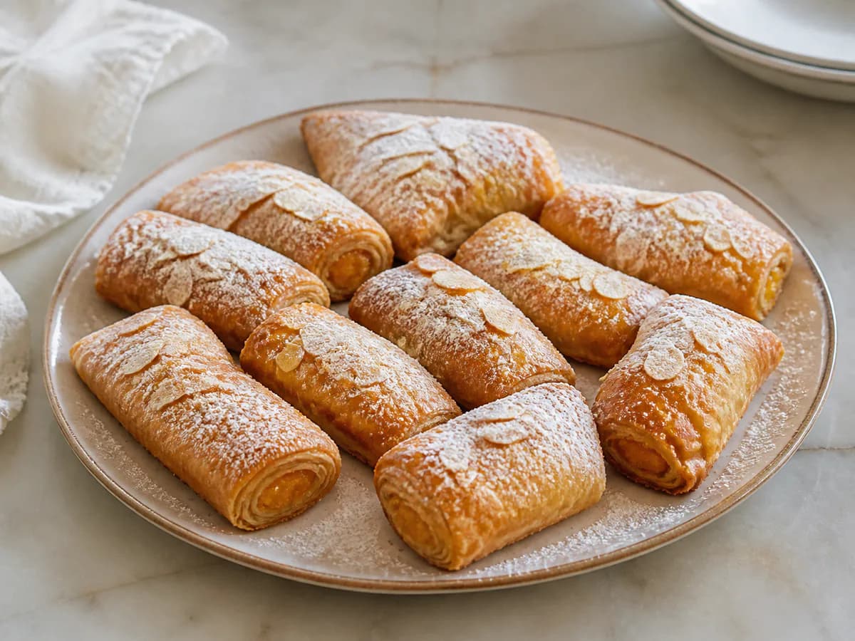 Pastéis de Tentúgal com Doce de Ovos com Amêndoa Palitada