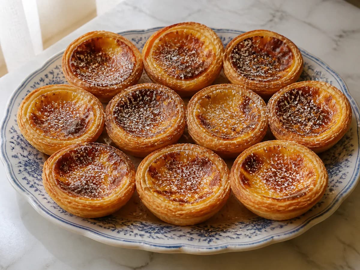 Pastéis de Nata com Creme de Amido de Milho