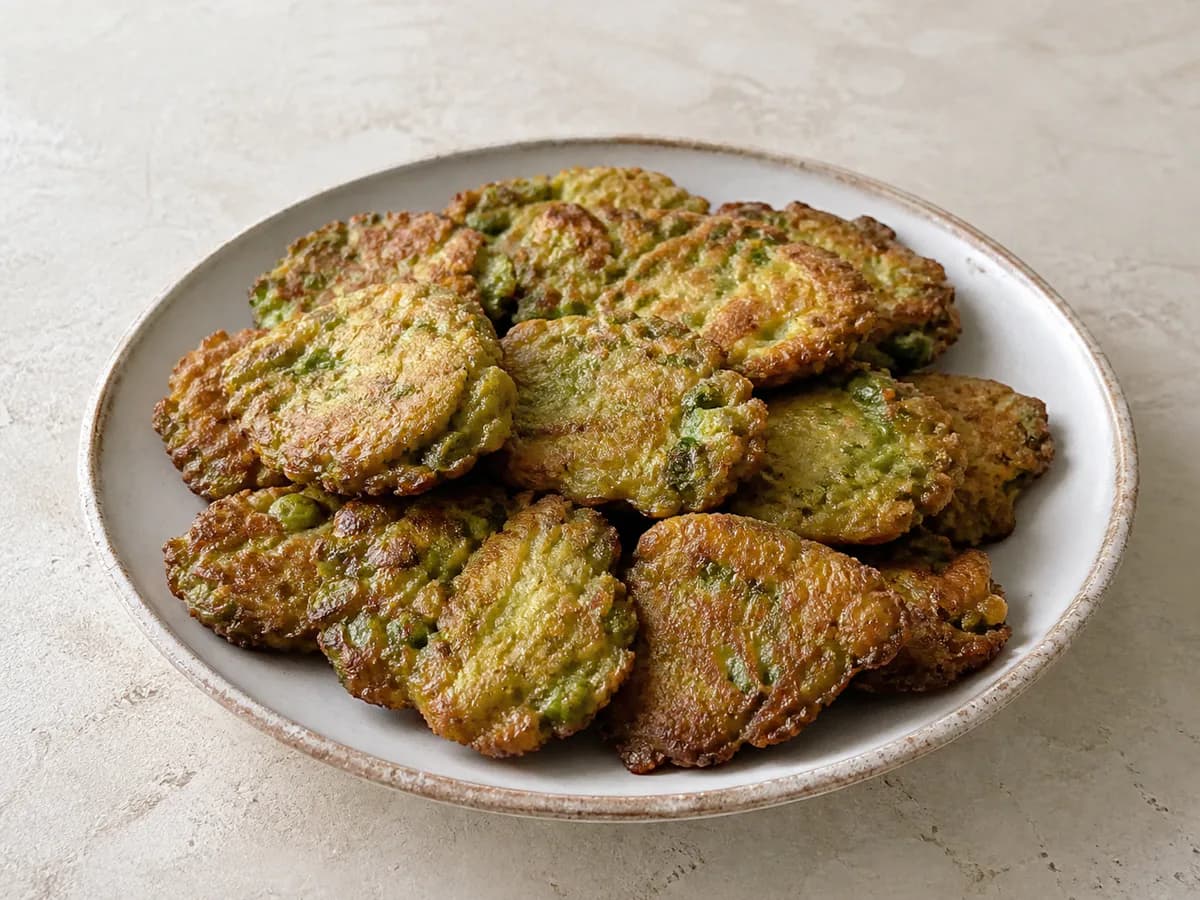 Pataniscas de Feijão Verde