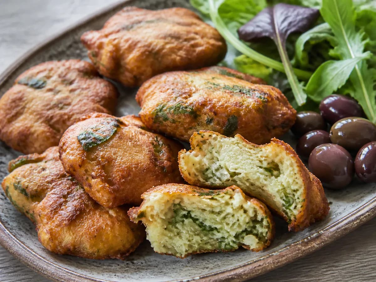 Pormenor de uma porção de Pataniscas de Pescada