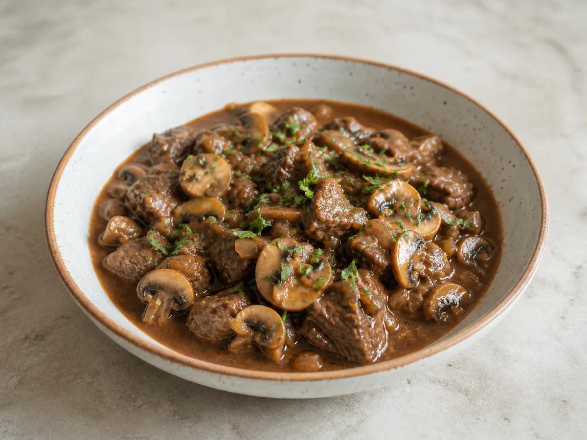 Picadinho da Madeira com Cogumelos